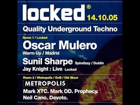 OSCAR MULERO. LOCKED CLUB (MANCHESTER-UK). 14/10/2005. ONLYTEKNO COLLECTION 848