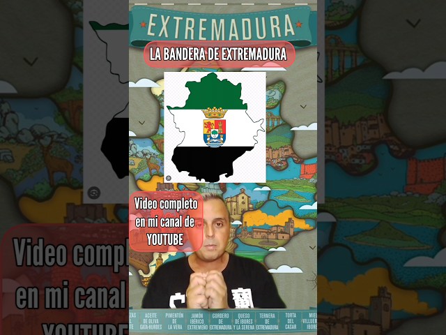 Vídeo relacionado con BANDERA de MESA de EXTREMADURA 21x14cm - BANDERINA de DESPACHO EXTREMEÑA 14 x 21 cm - AZ FLAG
