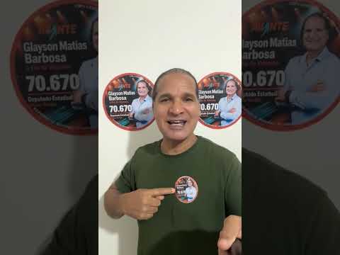 Eu peço o seu voto! Para Deputado Estadual por Minas Gerais Glayson Matias Barbosa a Voz do Veterano