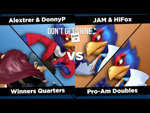 Don't Get Stuck In Shine SSBM - Pro-Am Doubles - Winners Quarters - Alextrer & DonnyP vs JAM & HiFox