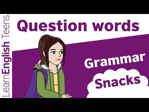 Question words in English - English grammar lessons