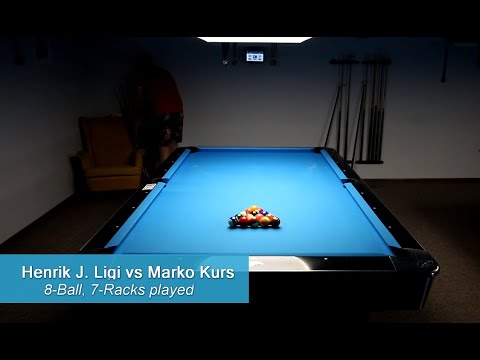 Henrik J. Ligi vs Marko Kurs - 8-ball - 7 Racks played