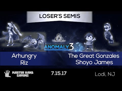 Anomaly 3 - Arhungry + HBA | Riz vs. The Great Gonzales + Shoyo James - Loser's Semifinals