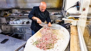 INSANE KEBABS Handmade With a Sword - Palestinian Food in Nazareth! - YouTube