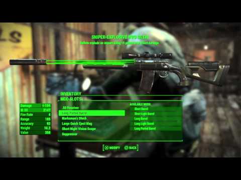 Fallout 4 - How to Easily Craft the Best Weapons & Armor / Inventory Management Tips
