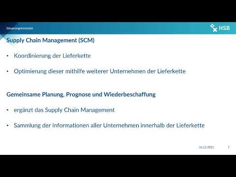 BWL WS2021 2022 - Logistik: Supply Chain