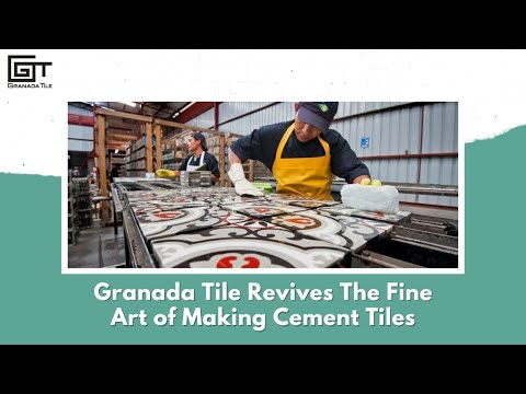 Granada Tile Company Revives the Fine Art of Making Cement Tile