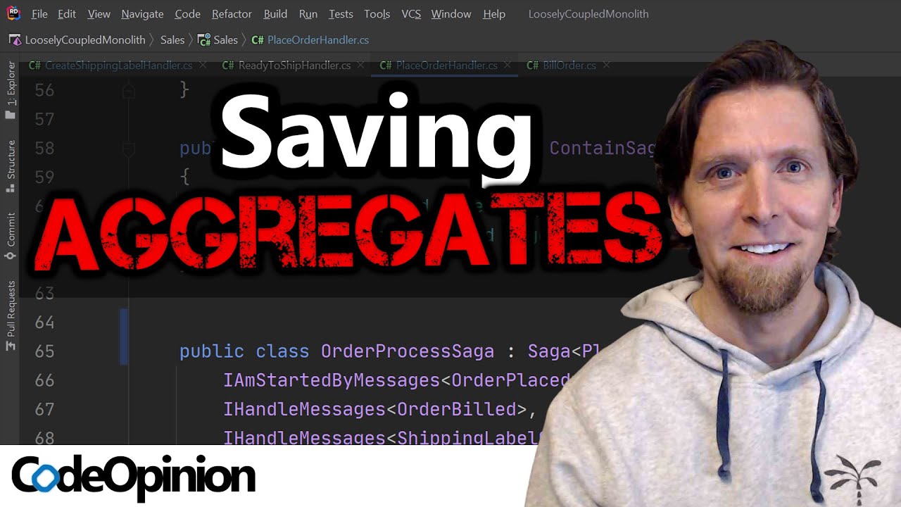 Aggregate (Root) Design: Separate Behavior & Data for Persistence