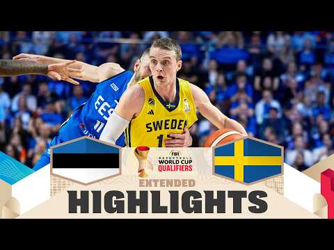 Estonia 🇪🇪 v Sweden 🇸🇪 | Extended Highlights | FIBA Basketball World Cup 2027 European Qualifiers