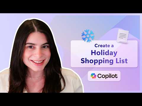How to generate a holiday gift shopping list with AI | Microsoft 365