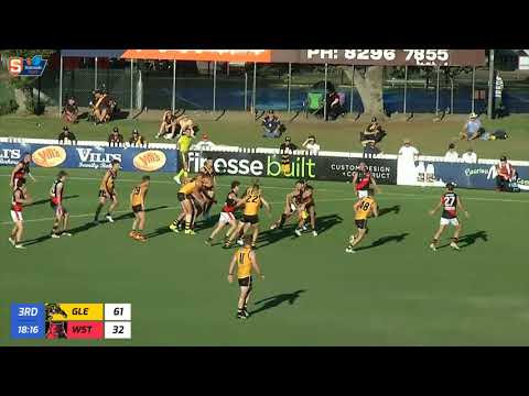 SANFL Snapshot Rd 1 - West's Ken Karpany kicks a ripper