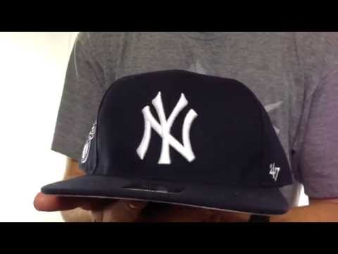 Yankees 'SURE-SHOT SNAPBACK' Navy Hat by Twins 47 Brand
