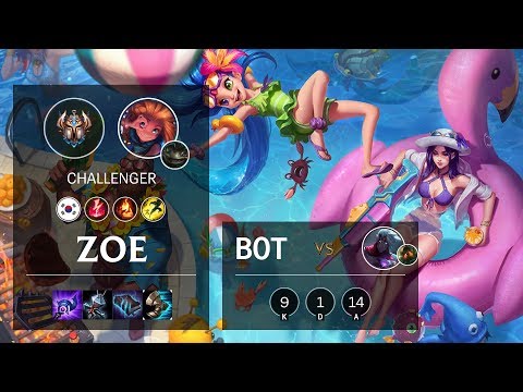 Zoe Bot vs Varus - KR Challenger Patch 10.7