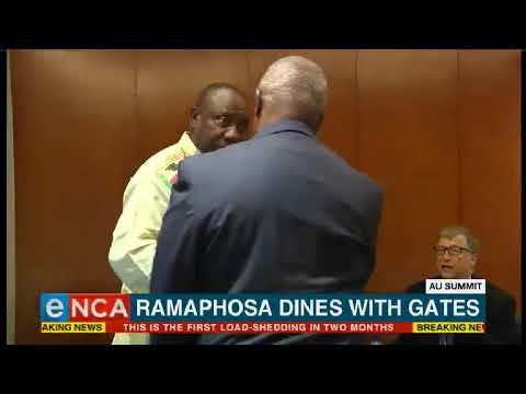 Ramaphosa dines with Bill Gates