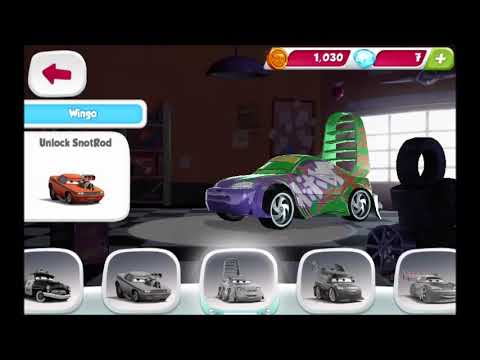 Disney Pixar CARS Fast as Lightning GAMEPLAY Showing All Cars You Can Buy