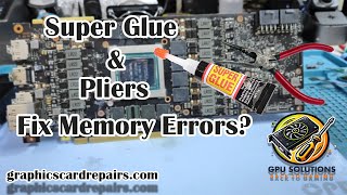 È possibile riparare gli errori di memoria con pinze e colla cianoacrilica? Riparazione della RTX 2080 Ti