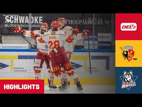 DEL2: ESV Kaufbeuren vs. EC Kassel Huskies | Highlights