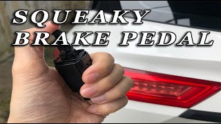 How to locate and fix Squeaky Brake pedal. DIY.