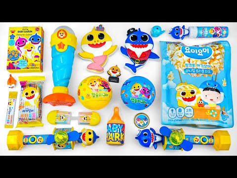 BABY SHARK Candy Collection Unboxing - Satisfying Unboxing Baby Shark Eating Eggs Candy Set Toys
