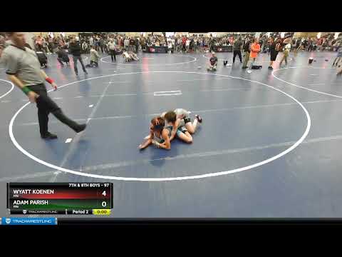97 Lbs Cons. Round 5 - Wyatt Koenen, MN Vs Adam Parish, MN 2726