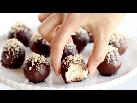 Dark Chocolate Coconut Bites