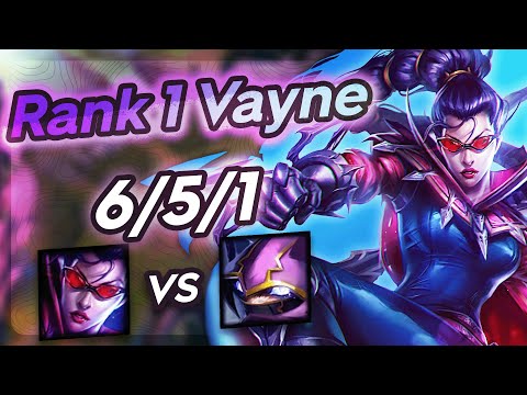 Vayne Vs Kennen - Challenger Gameplay Rank 1 Vayne