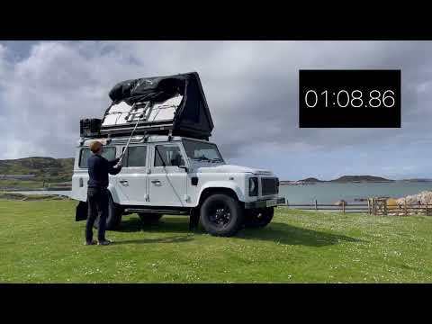 How to Close an iKamper Skycamp 3.0 Roof Top Tent on a Defender Camper