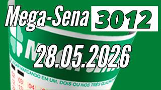 Resultado Mega-sena de hoje 28/05, Resultado mega-sena 3012 quinta-feira