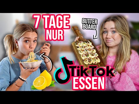 7 Tage nur Tiktok Trends essen 😍