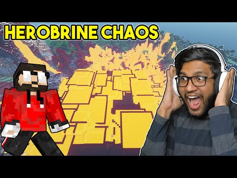Minecraft BUT Herobrine curses with CHAOS !