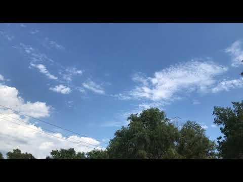 Lear Jet flying over the house