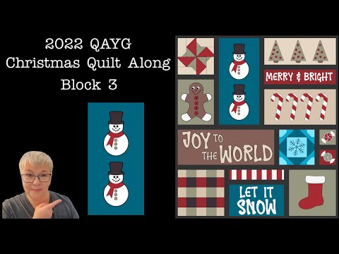 QAYG Christmas Quilt Along - - Block 3 - Free pattern and live hangout with Lisa Capen Quilts