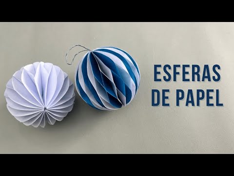 Haz ESFERAS DE PAPEL ❄️⛄ | Decoraciones NAVIDEÑAS 🎄FACILES y ECONOMICAS | Navidad FaceCraft ✂️🎅