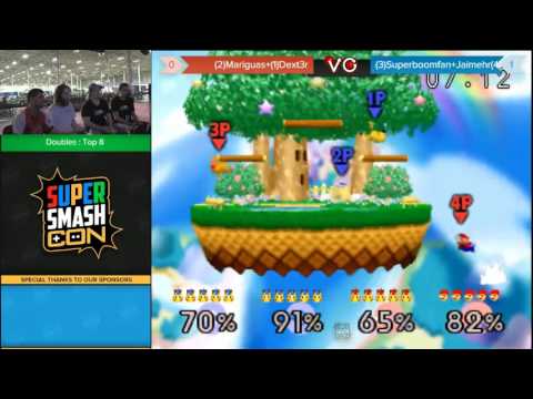SSC 2016 Smash 64 Doubles - Dext3r & Mariguas Vs. SuPeRbOoMfAn & JamieHR - SSB64 Winners Semis