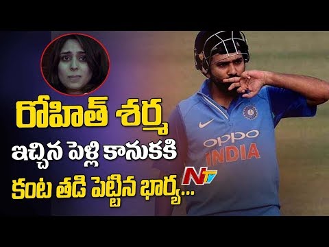 Rohit Sharma   s Wife Ritika Sajdeh in Tears After he Hits 3rd Double Hundred 