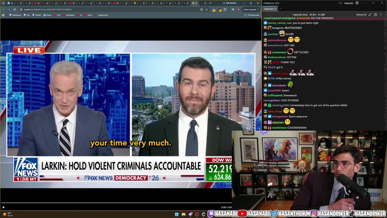 Larkin's Fox News interview cut short