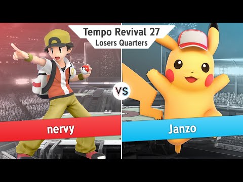 Tempo Revival 27 - nervy (Pkmn Trainer) Vs. Janzo (Pikachu) - Losers Quarters - Smash Ultimate