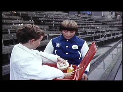 Home movie at R9 1982 Geelong v North Melbourne game at VFL Park featuring pie sellers