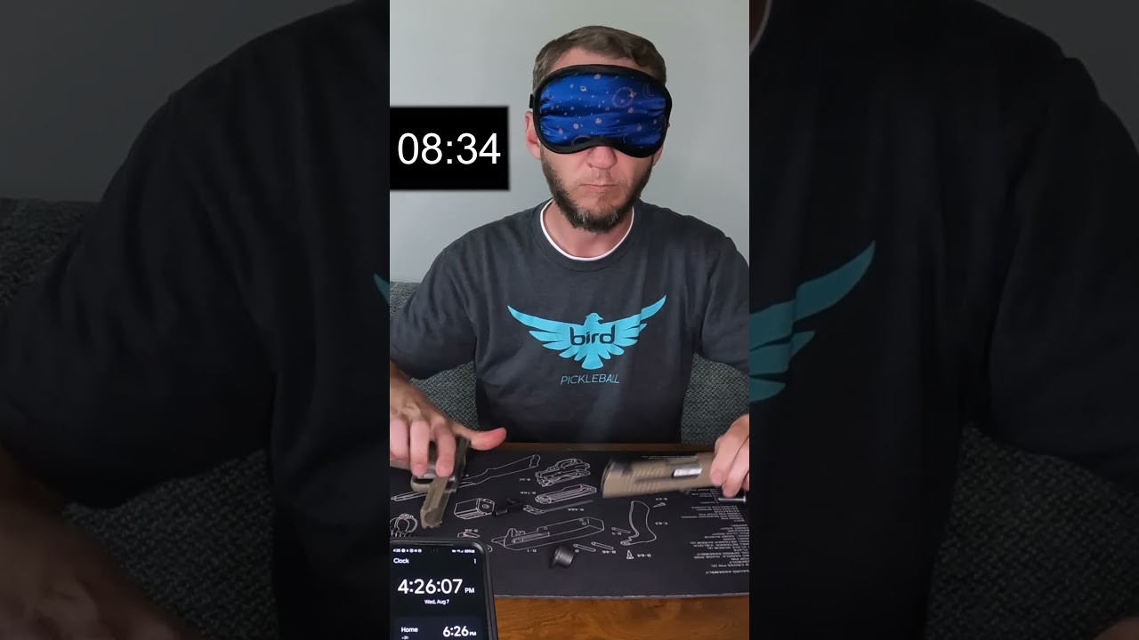 *Blindfolded!?* 1911 World's Fastest Speed Disassembly & Reassembly