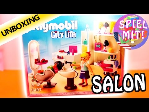 PLAYMOBIL CITY LIFE BEAUTY SALON | Unboxing 5487