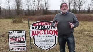 preview picture of video 'Absolute Land Auction! Scottsburg, Indiana, 1/11/15, 2pm. Lincoln Crum, Auctioneer'