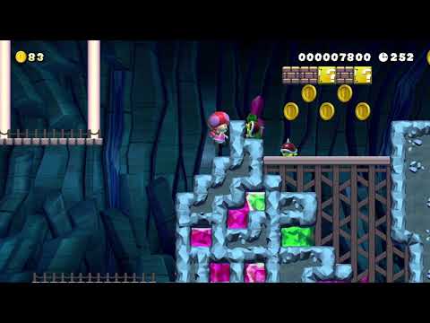 3-1 Koopa Krystal Cave by Tazukei 🍄 Super Mario Maker 2 ✹Switch✹ #beg