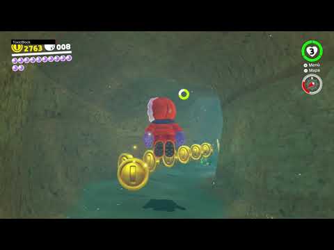 Super mario Odissey - Reino Ribereño - Energiluna 11 - Atajo acuatico