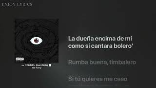 Bad Bunny Diplo Nitti Gritti  200 Mph  Letra  Lyrics