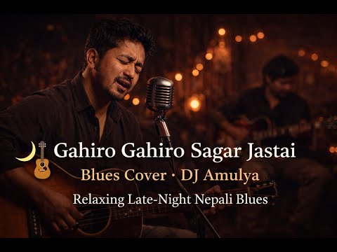 Gahiro Gahiro Sagar Jastai | Blues Cover | DJ Amulya | Relaxing Nepali Blues