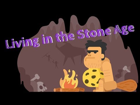 Living in the Stone Age! - primary school song to teach children about HISTORY - STONE AGE