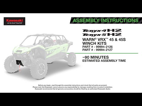 Kawasaki WARN VRX45-S 4500-lb Winch Synthetic Rope Kit - 2026