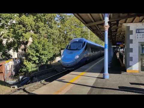 Pendolino EIP 8300 / Gdynia Główna - Kraków Główny / Odjazd ze stacji Sopot / 11.08.2022