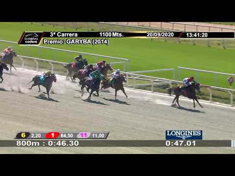 20/09/2020 – Hipodromo Maroñas – Carr 3 – GARYBA (2014)