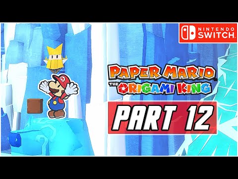 Paper Mario: The Origami King - Gameplay Walkthrough PART 12 - Ice Vellumental Boss (Switch)